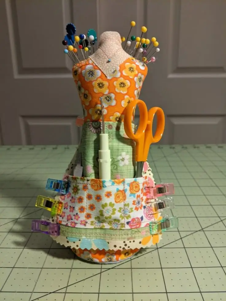 Patchwork Fabric Doll Pattern with Pouch