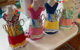 Patchwork Fabric Doll Pattern with Pouch