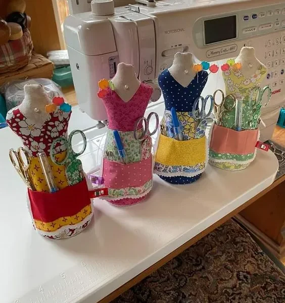 Patchwork Fabric Doll Pattern with Pouch